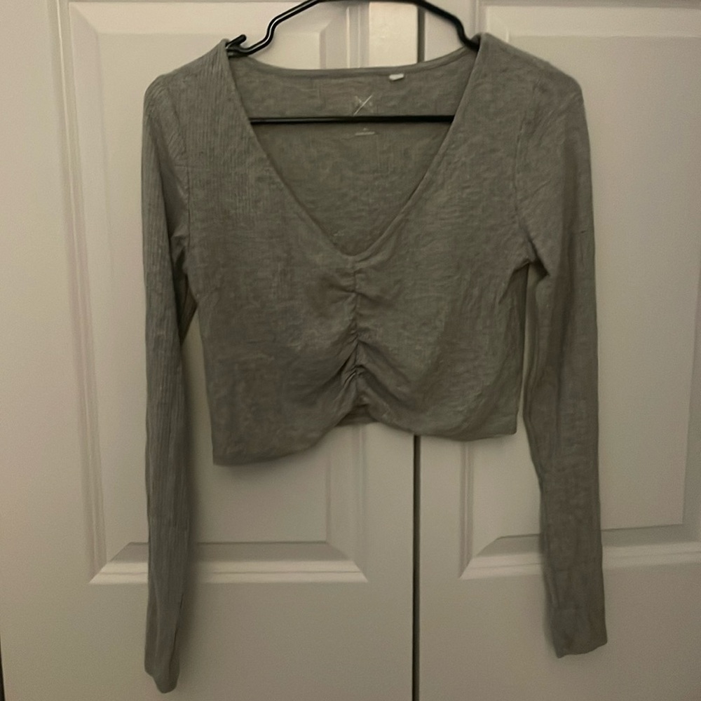 Pacsun Gray Crop Top